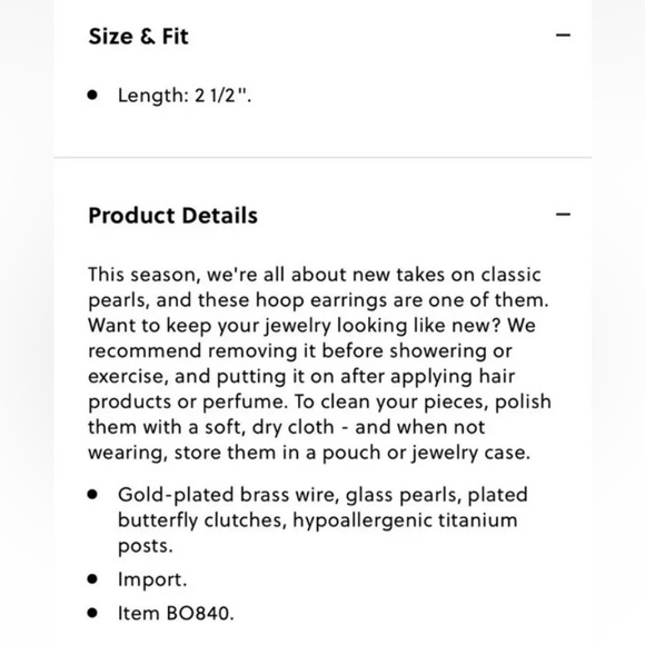 J Crew Large White Round Faux Pearl Statement Hoop Hypoallergenic Earrings NEW - Picture 7 of 10